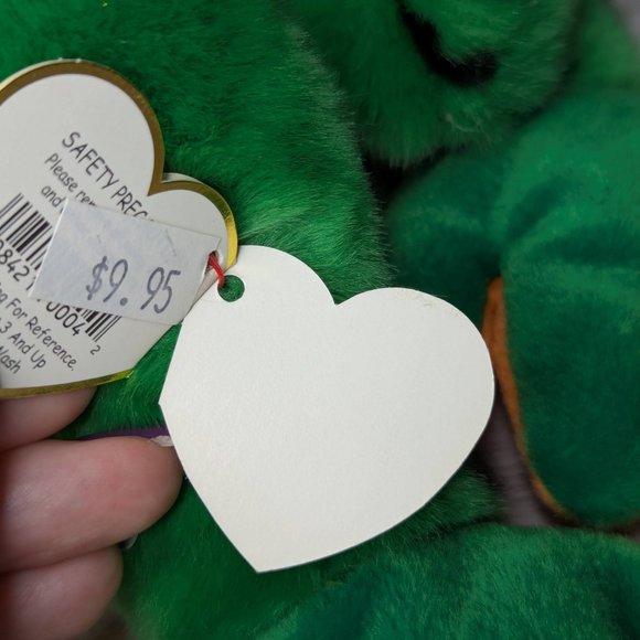 Ty Beanie Classic Lilypad Frog Plush Stuffed Animal 2004 - Picture 9 of 14